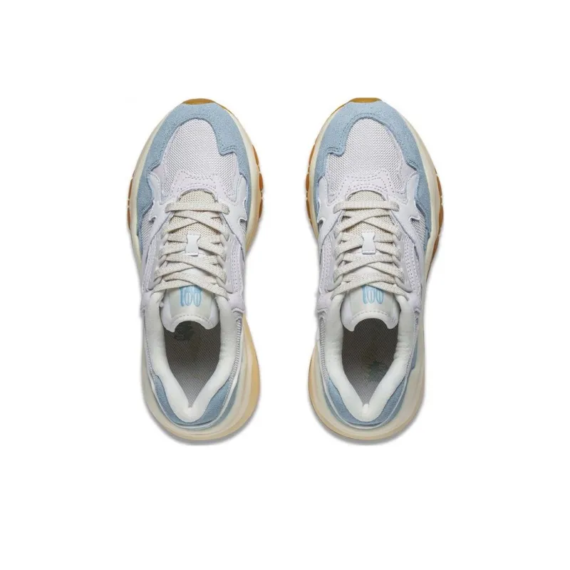 LiNing Mountains And Seas Durable Breathable Low Top Sports Casual Shoes Women's White Cyan-3