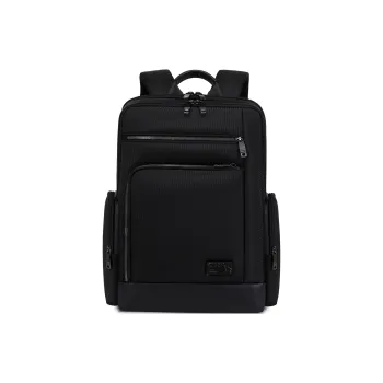 QRST Composite Fabric With Microfiber Backpacks Men's Black