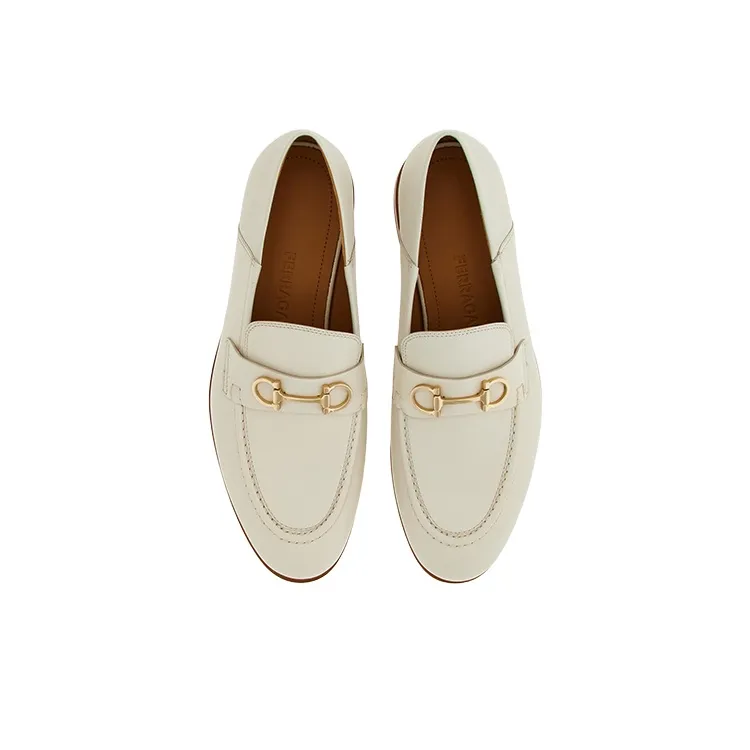 FERRAGAMO Gancini-ornament Leather Mocassins-3