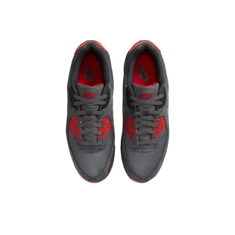 Nike Air Max 90 Smoke Grey Fire Red-2
