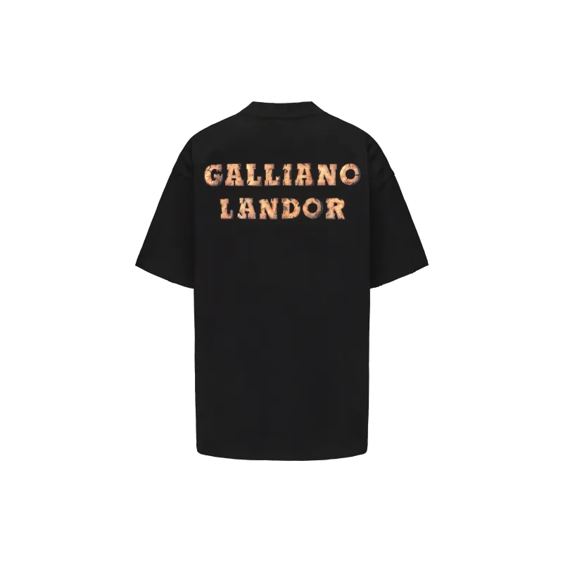 GALLIANO LANDOR T Shirt Unisex Black-1