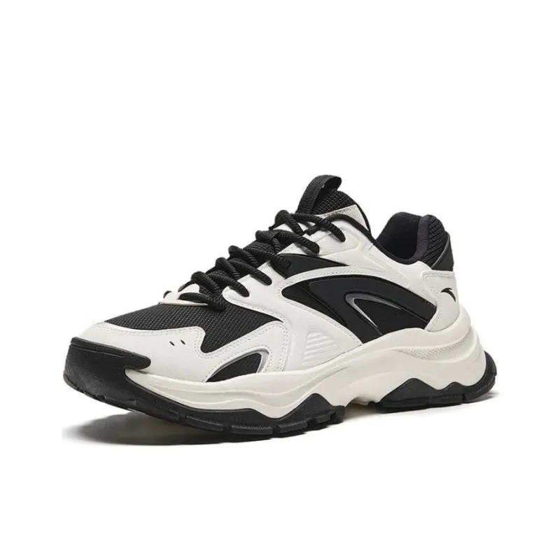 Anta Hot OG 2 Cushioning Wear Resistant Low Top Chunky Sneakers Men's Black White-1
