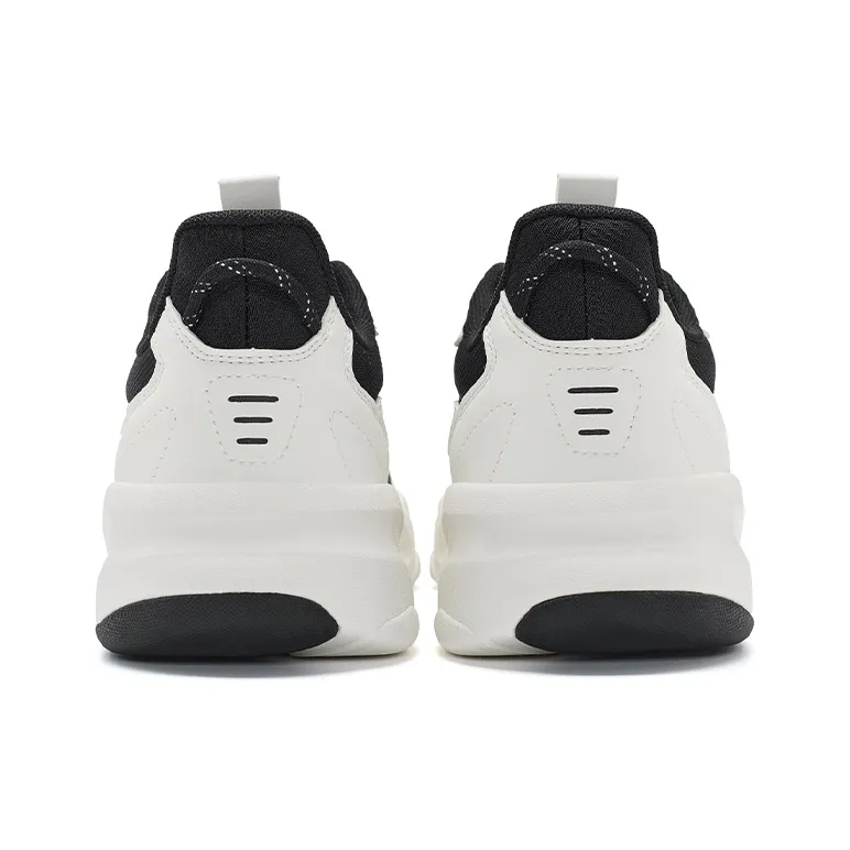 XTEP Undercurrent 2.0 Anti Slip Wear Resistant Low Top Skateboard Shoes Men's White Black-4