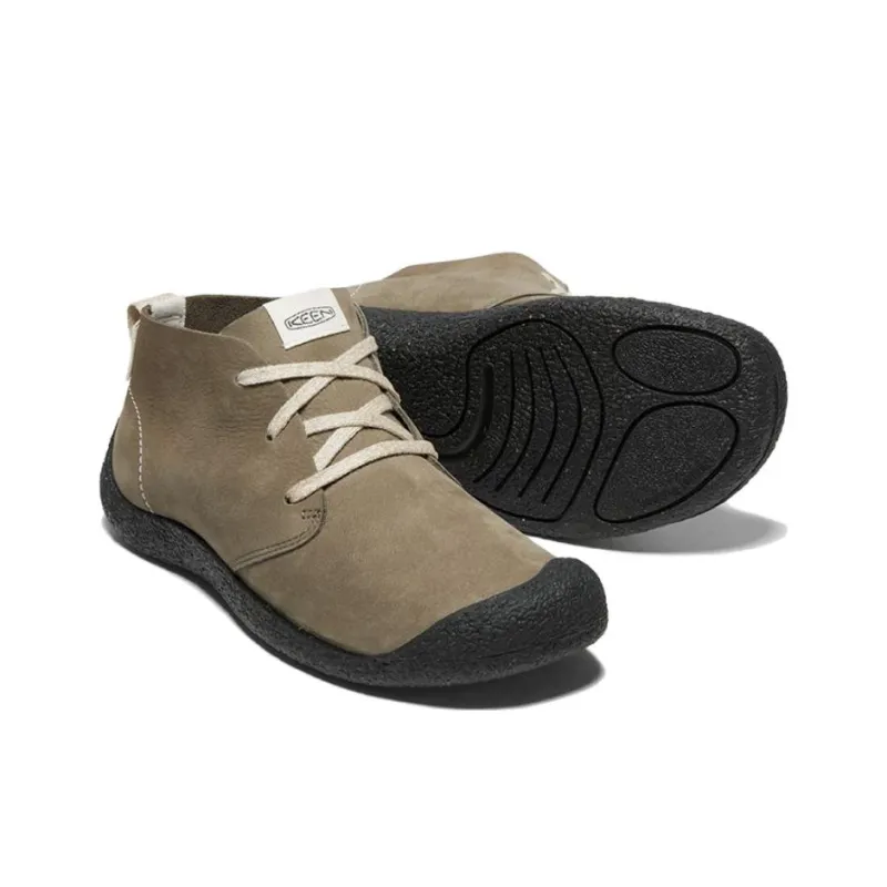KEEN Mosey Chukka LEATHER Slip-Resistant Mid-Top Outdoor Shoes Men's Dark Olive-3