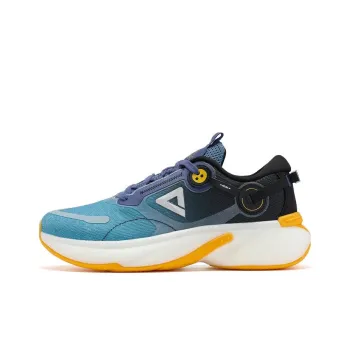 PEAK Flying Arc Cushioned Wear Resistant Breathable Low Top Running Shoes Men's Turquoise Blue