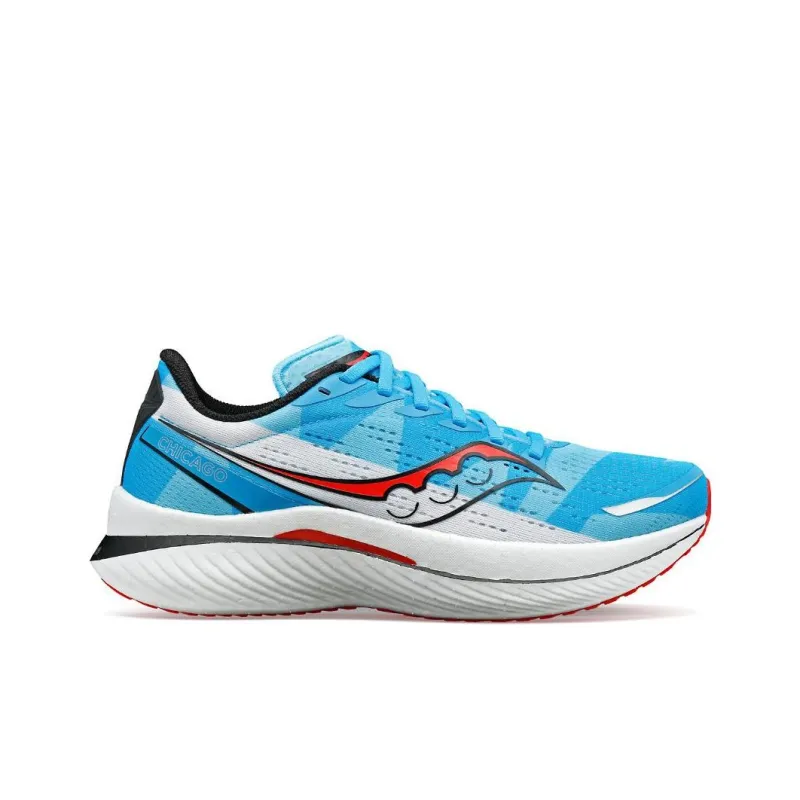 Saucony Endorphin Speed 3 Durable Breathable Lightweight Low Top Training Running Shoes Men's Blue White Red Standard M-1