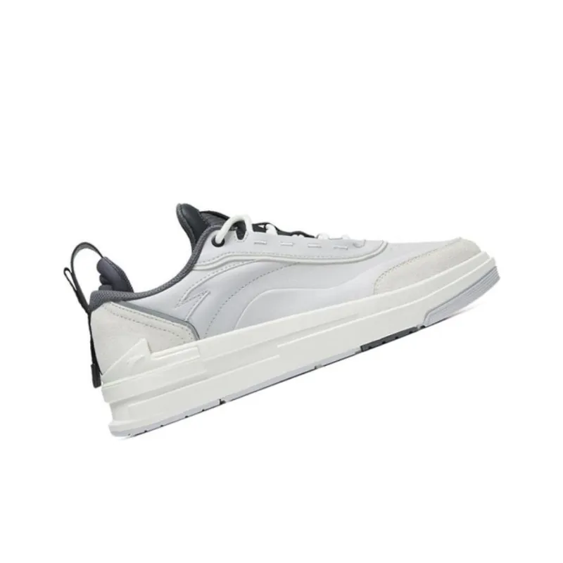 Anta Bump Anti-Slip And Wear-Resistant Balance Low-Top Skateboard Shoes Men's Light Silver Gray White-1