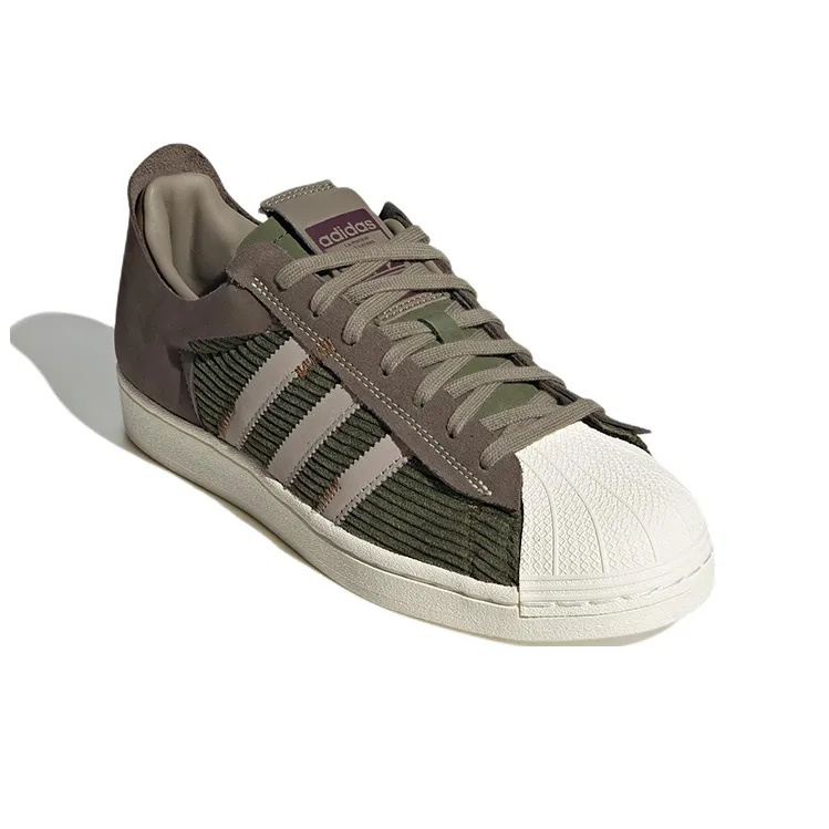 Adidas Originals Superstar Shoes Canvas 'Black Gum'-2