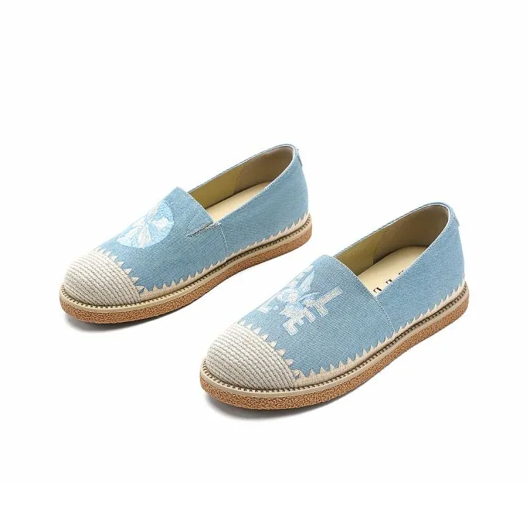 ELLE Explore The Ego Collaboration Capsule Series. Casual Single Shoes Women's Blue-1
