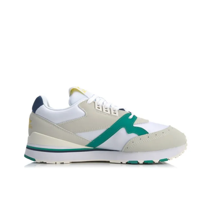 LiNing 001 Origin Anti Slip Wear Resistant Low Top Casual Shoes Men's White Green-1