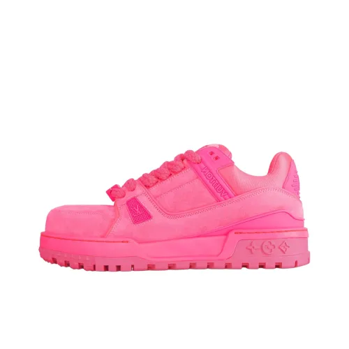 LOUIS VUITTON Trainer Maxi Skateboard Shoes Unisex Low-Top Pink