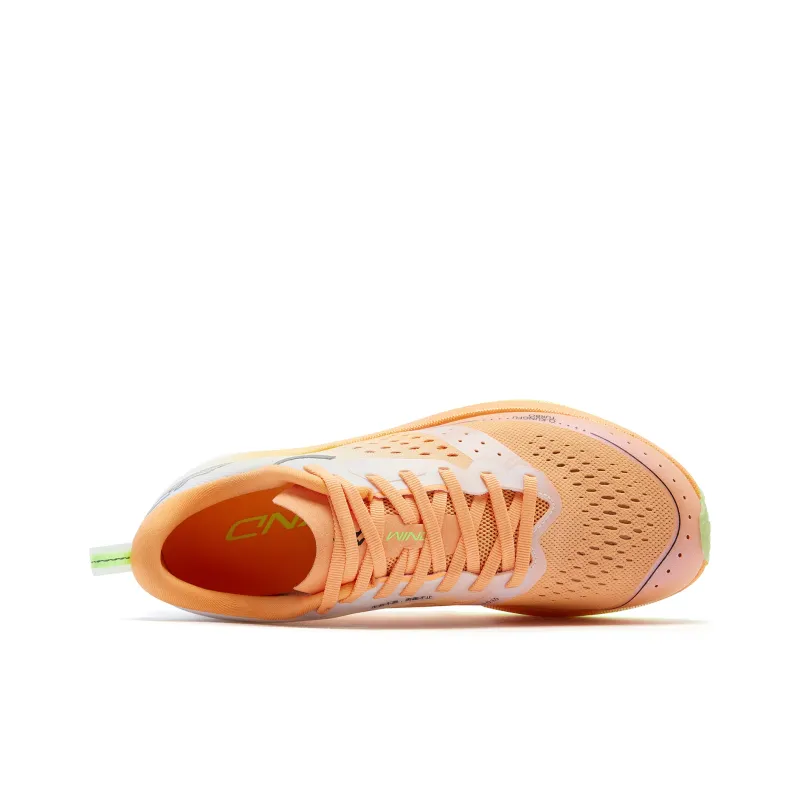 QIAODAN Strong Winds SE Anti Slip And Wear Resistant Breathable Low Top Marathon Running Shoes Men's Orange Green-1