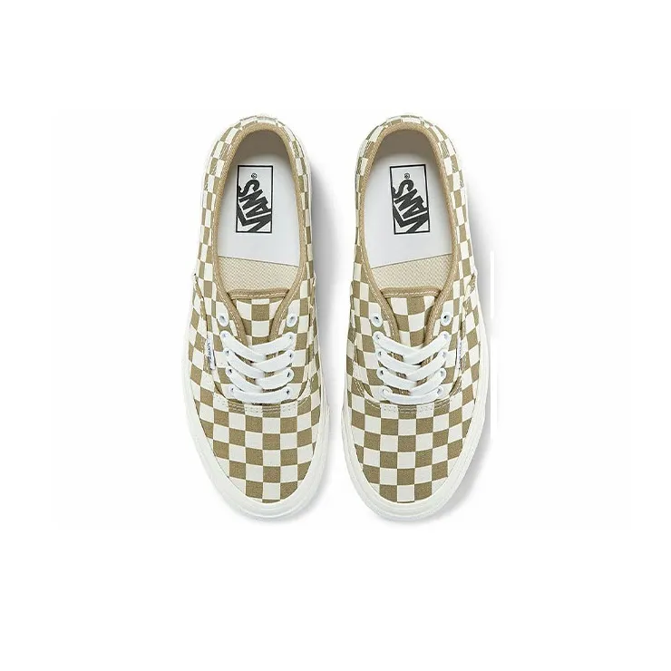 Vans Style 44 Low Tops Casual Skateboarding Shoes Unisex Brown White-2
