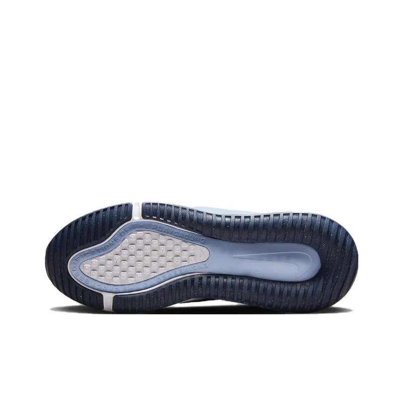 Nike Air Max 270 Slip Resistant Cushioning Abrasion Resistant Low Top Casual Shoes GS Blue White-5