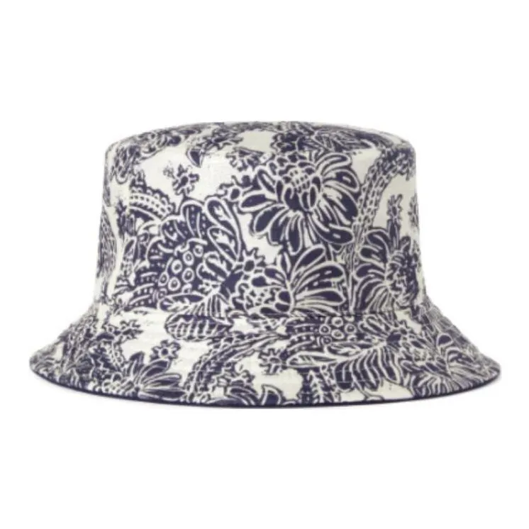 Loro Piana Linen Bucket Hats Kids' Dark Blue-0