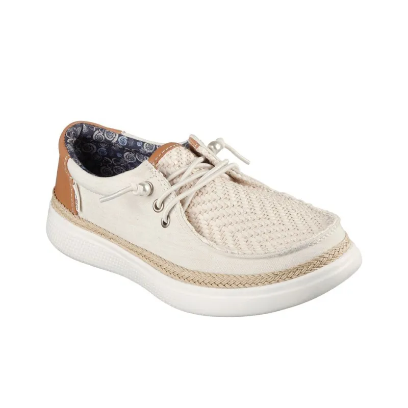 Skechers BOBS SKIPPER Slip-Resistant Cushioning Wear-Resistant Low-Top Skateboard Shoes Women's White Brown-2