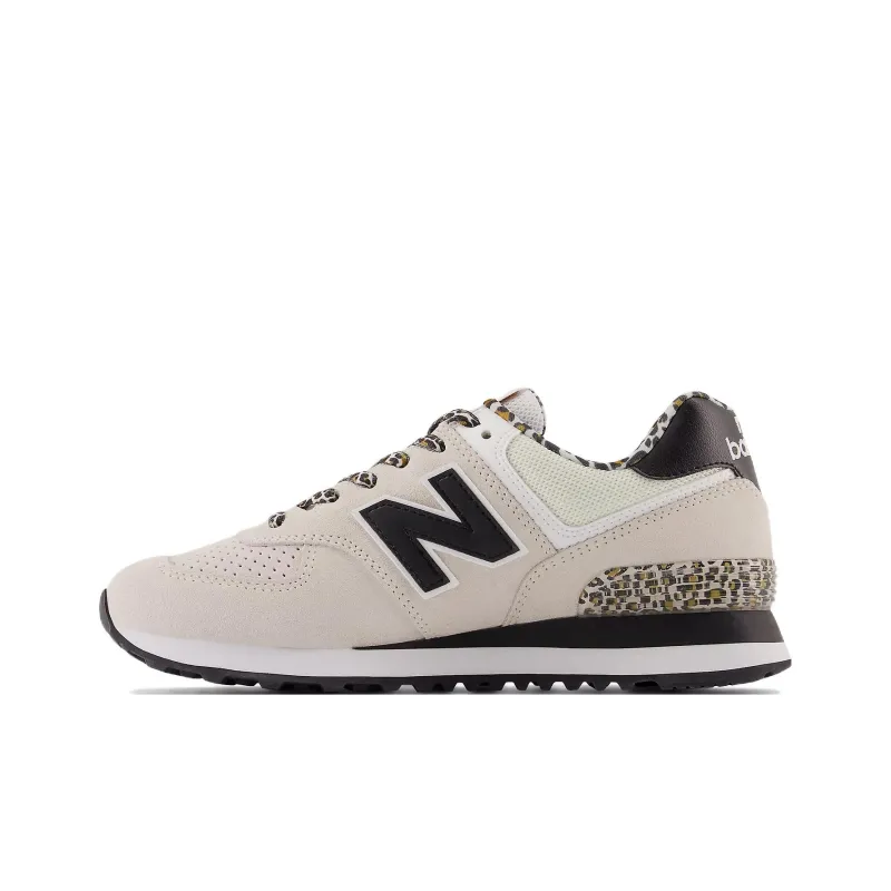 New Balance 574 Leopard Print Grey Black Women's-0