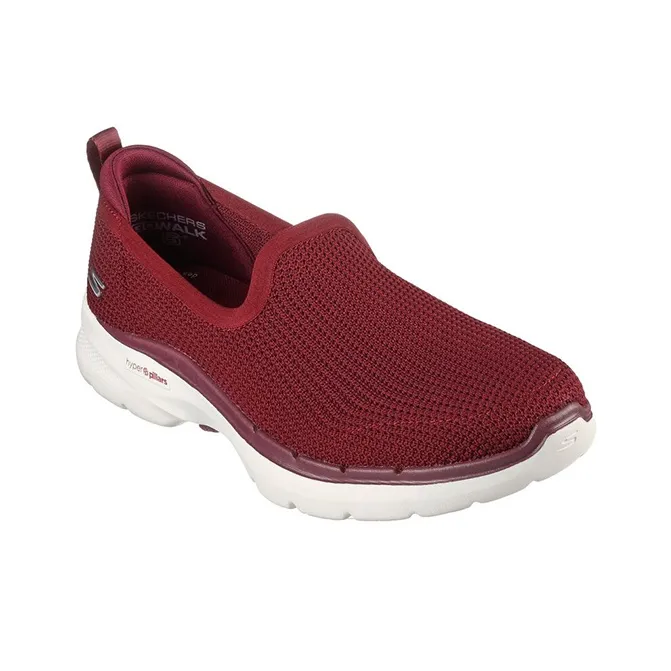 Skechers Go Walk 6 Casual Shoes Women's Low-Top Burgundy-2