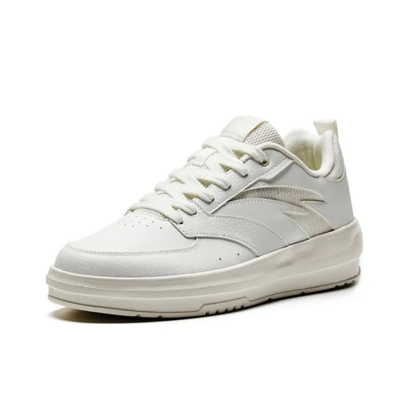 Anta Life Collection Anti Slip Wear Resistant Low Top Skateboard Shoes Men's White-1