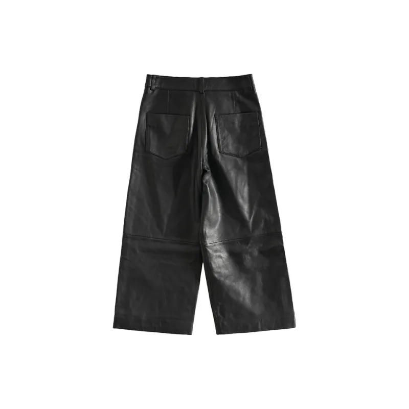 Maje Leather Pants Women's Black-1