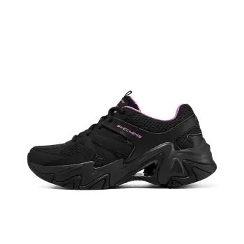 Skechers Stamina V3 Street Cushioning Anti-Slip And Wear-Resistant Low-Top Casual Shoes Women's Black Purple