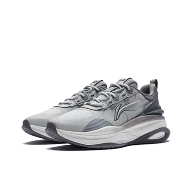 LiNing Exceed 5 Cushioning, Wear Resistant Low Top Sports Casual Shoes Men's Microcrystalline Gray-2