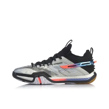 LINING Quick Start Badminton Shoes Men Low Top Gray Black