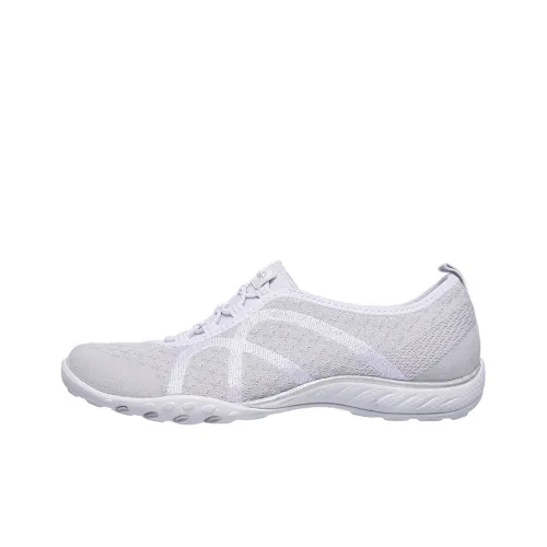 Skechers Relaxed Fit Casual Shoes Women's Low-Top White/Silver