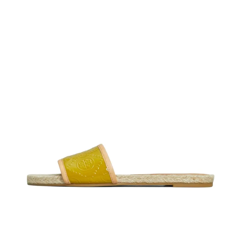 TORY BURCH T Monogram Other Slip-Resistant Stylish Sandals Women's Yellow-0