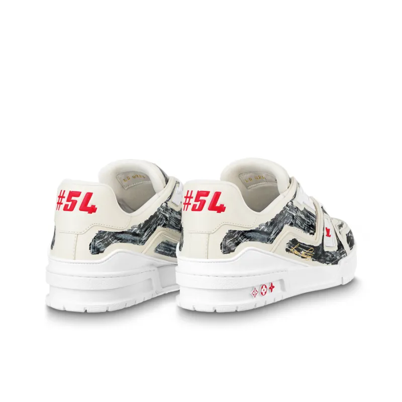 LOUIS VUITTON Trainer Colored In White Black-2