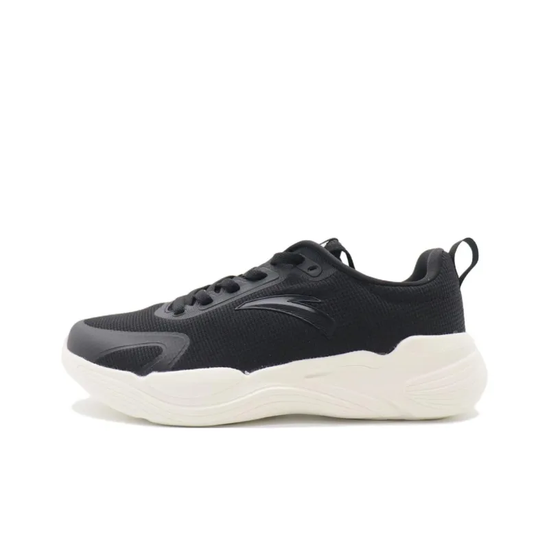 Anta Variety Training Collection Cushioning Breathable Lightweight Low Top Training Shoes Black White-0