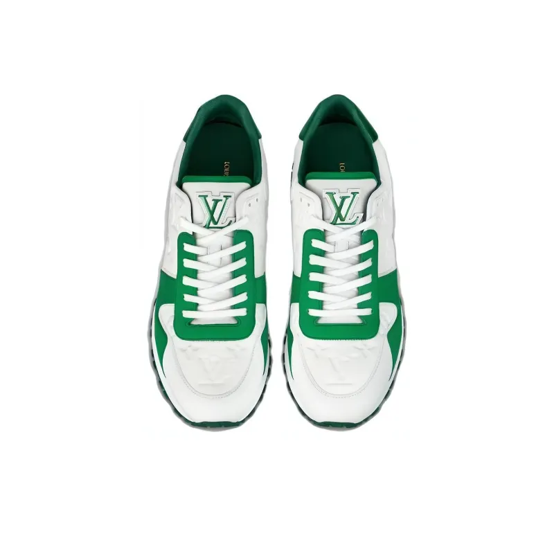 LOUIS VUITTON Lv Run Away Sneakers 'White Monogram With Metallic Green'-2