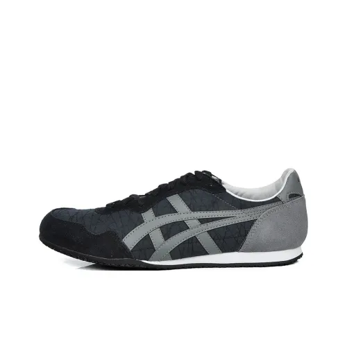 Onitsuka Tiger Serrano Running Shoes Unisex Low-Top Black/Grey/White