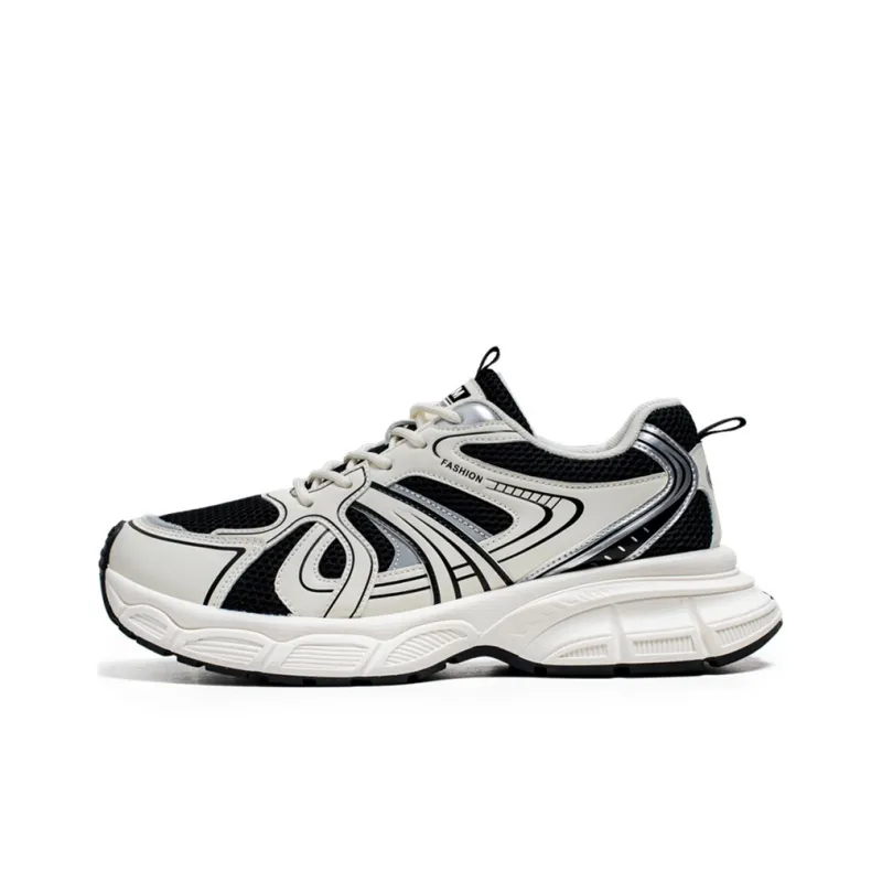 JKEM Anti-Slip Wear-Resistant Low-Top Chunky Sneakers Men's-0