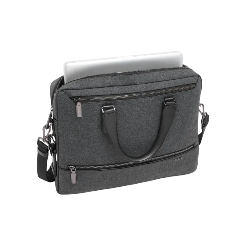 TUMI Nylon Shoulder Bag Crossbody Bag Handbag Men's Deep Carbon-2