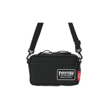 Manhattan Portage THRASHER Collaboration Nylon Crossbody Bag Shoulder Bag Extra Small Men's Black