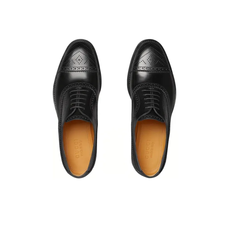 GUCCI Dress Shoes Men Low-Top Black-3