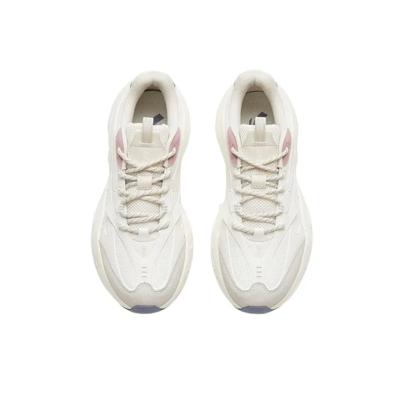 Anta Life Collection C37 Anti Slip Wear Resistant Low Top Sports Casual Shoes Women's White Gray-3