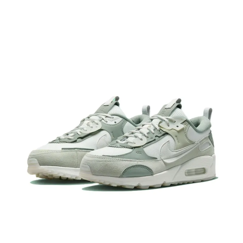 Nike Air Max 90 Futura Cushioning Anti-Slip And Wear-Resistant Low-Top Sports Casual Shoes Cyan-2