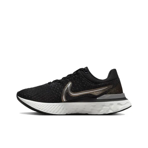 Nike React Infinity Run Flyknit 3 Running Shoes Women's Low-Top Black/Red