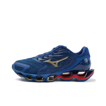 Mizuno Wave Prophecy 12S 'Dark Blue Gold Wine Red'