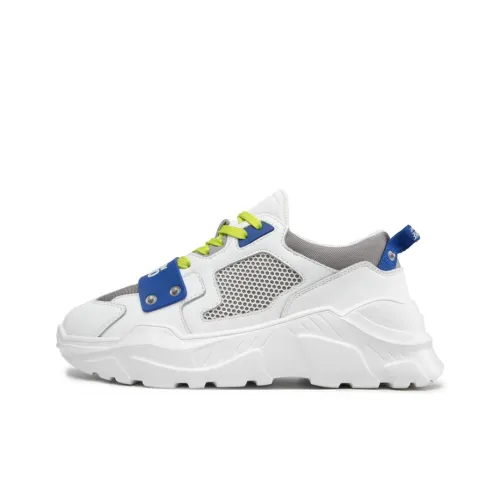 Versace Chunky Logo Sneaker 'White Blue Green'