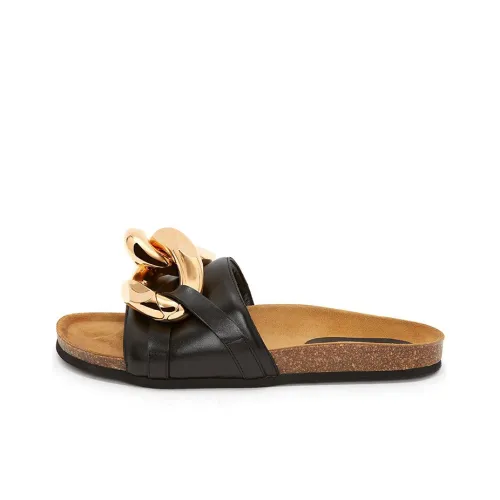 JW Anderson Chain Slide Slippers Men Black