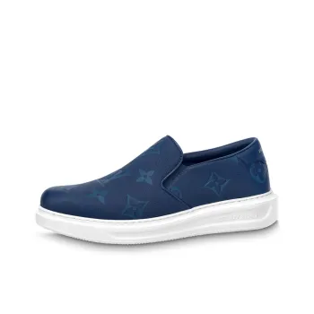 LOUIS VUITTON Beverly Hills Casual Shoes Men's Blue