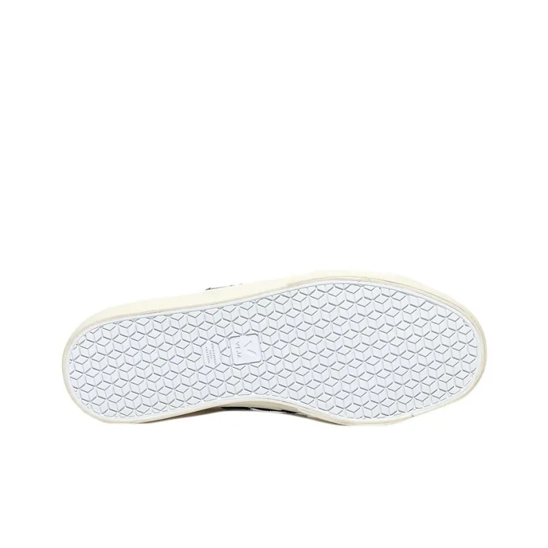 VEJA Campo Stylish Skateboarding Shoes Unisex White Black-3