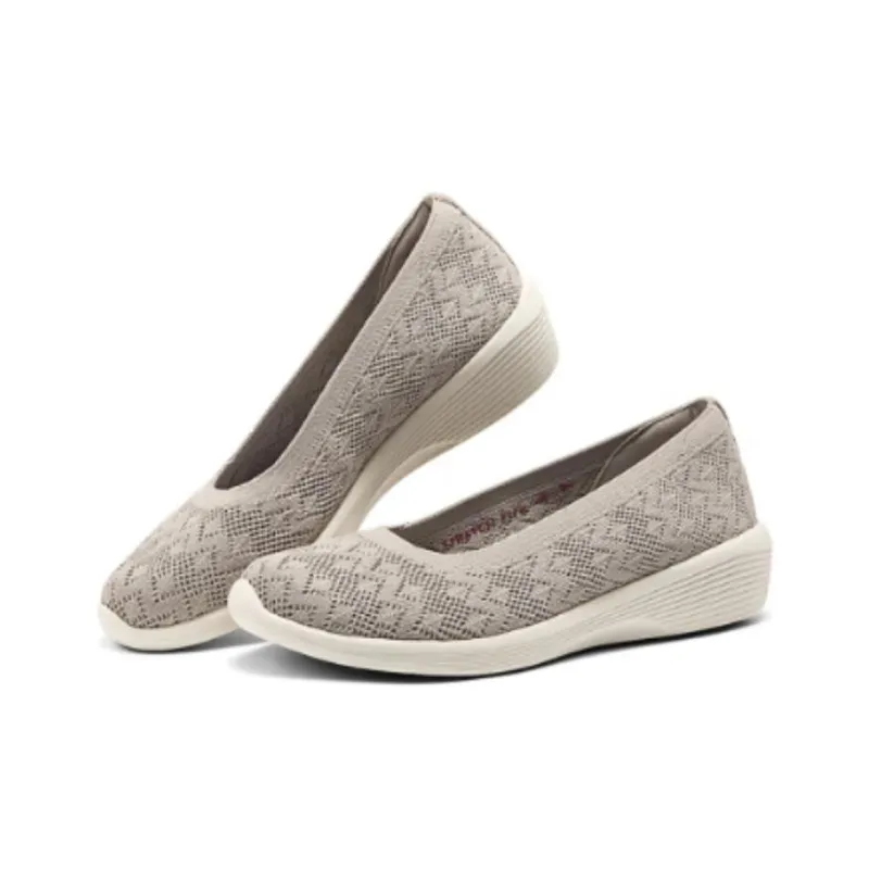 Skechers Modern Comfort Casual Single Shoes Women's Taupe-1