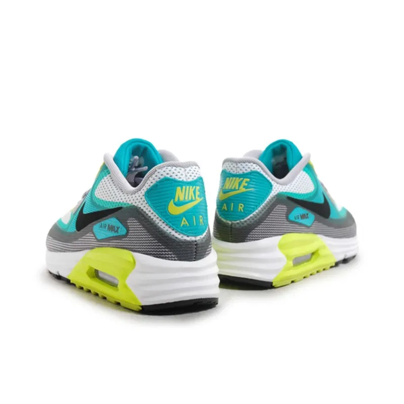 Nike Air Max 90 Cushioned Anti-Slip And Wear-Resistant Lightweight Low-Top Running Shoes Men's Green Yellow-2