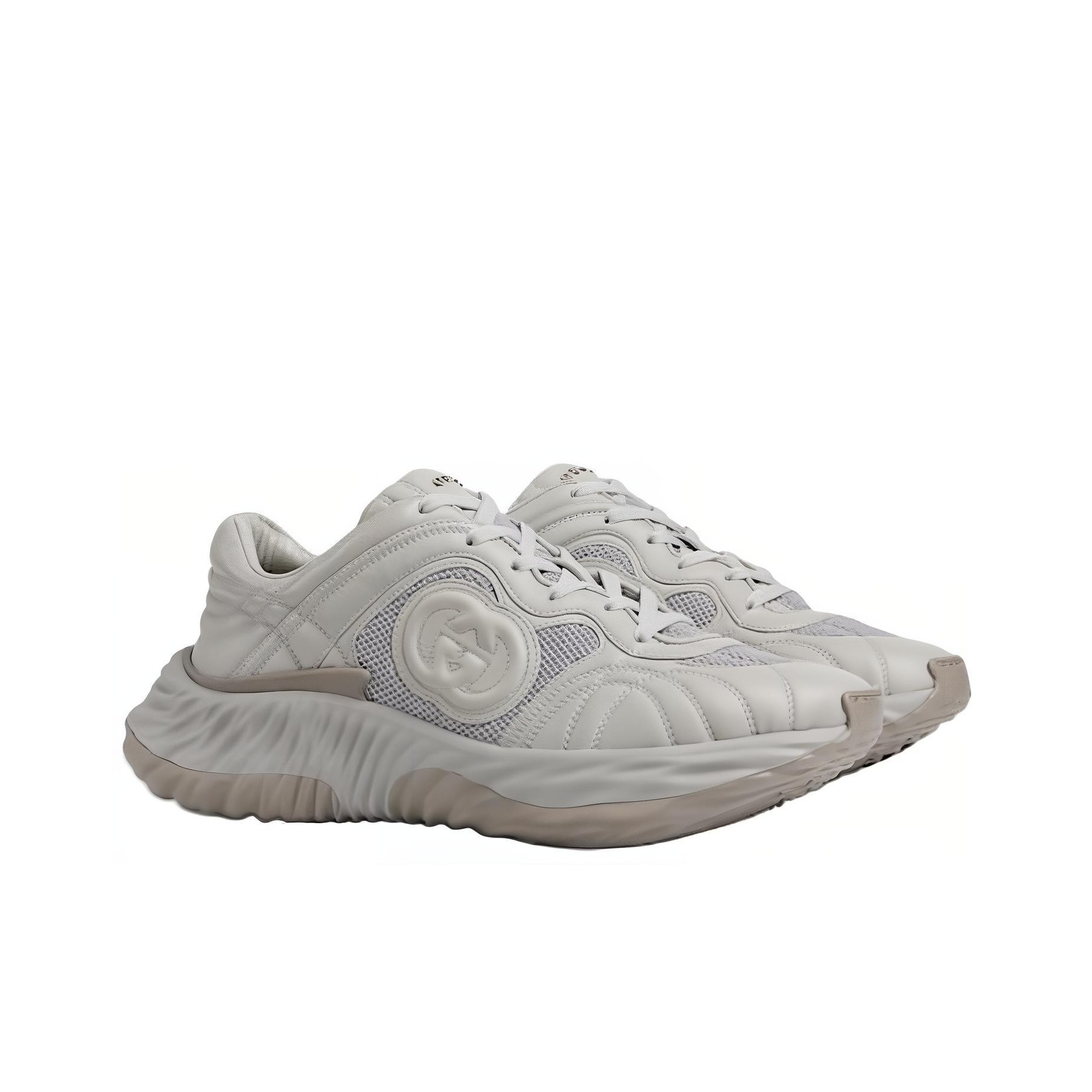 GUCCI Ripple Sneaker 'Grey' - POIZON GUCCI Ripple Sneaker 'Grey' - POIZON