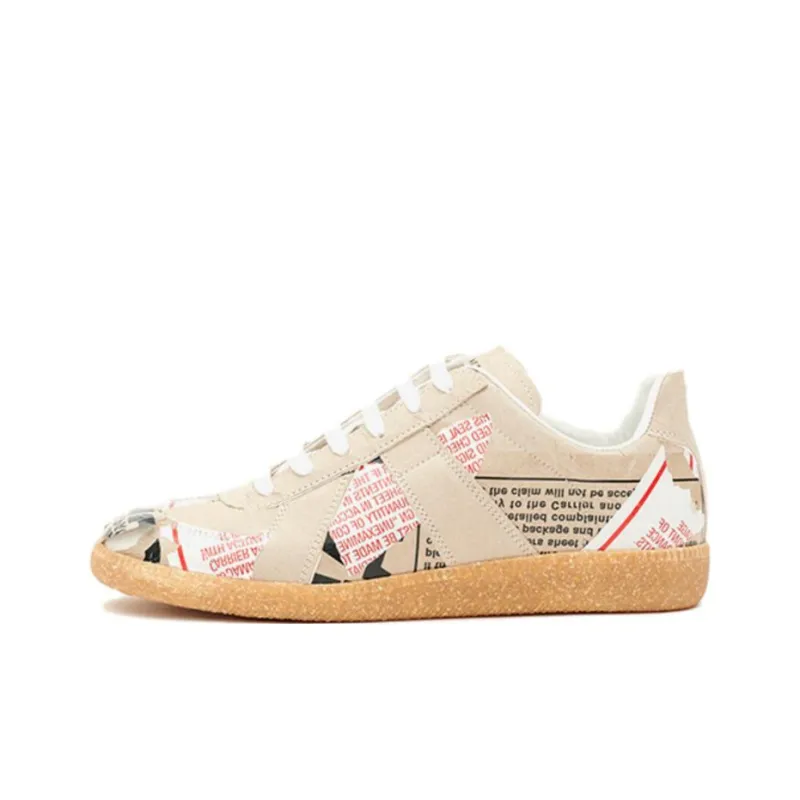 Maison Margiela Replica Low Top Stylish Skateboarding Shoes Women's Camel-0