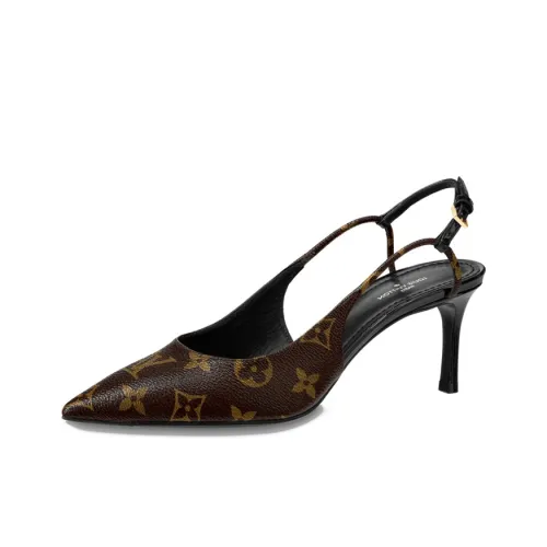 LOUIS VUITTON Chérie High Heels Women's Black/Brown